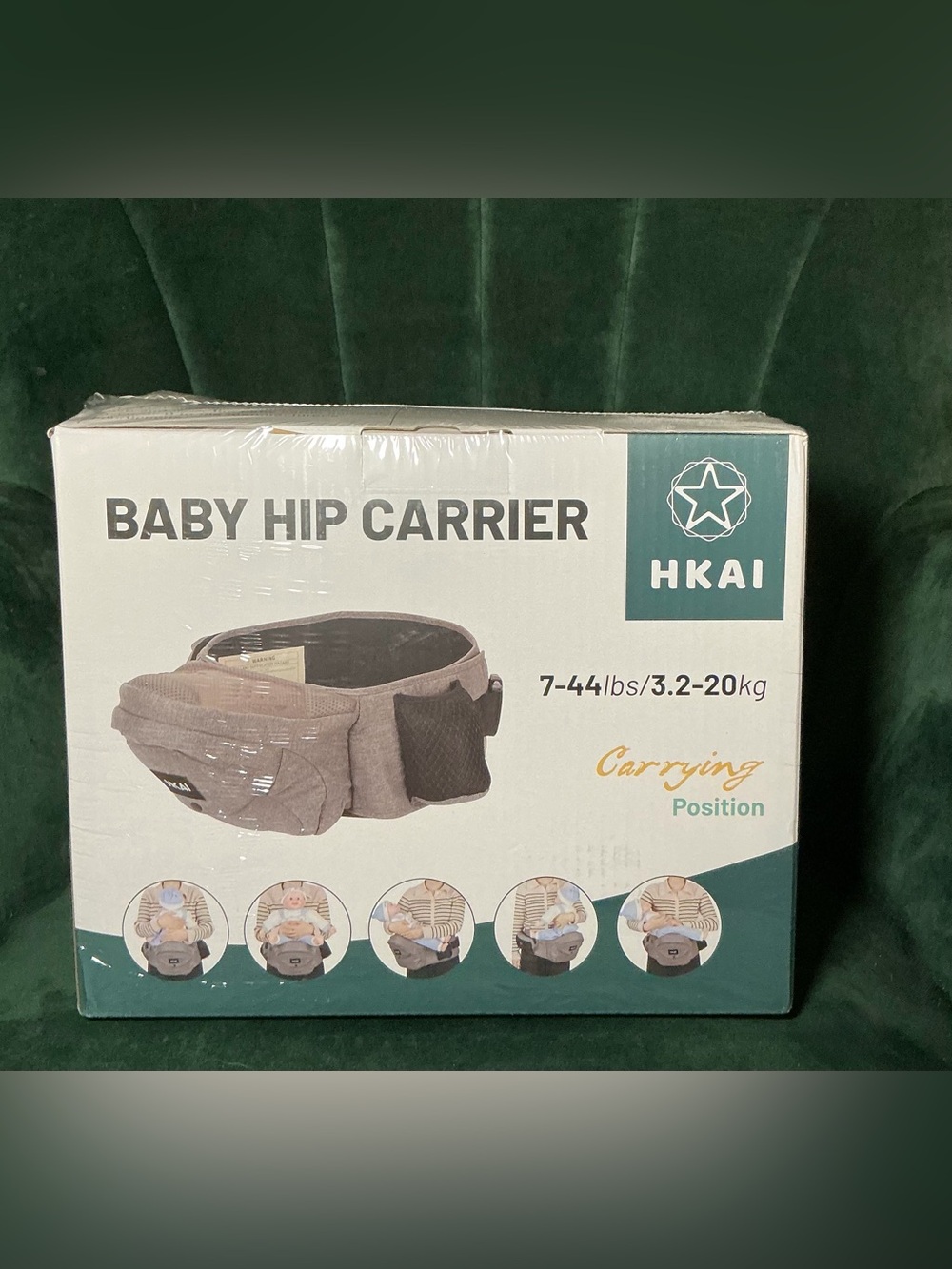 Baby Hip Carrier in Gray - Supportive Kids Bottoms